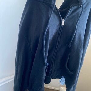 Hollister black XL cropped hoddie